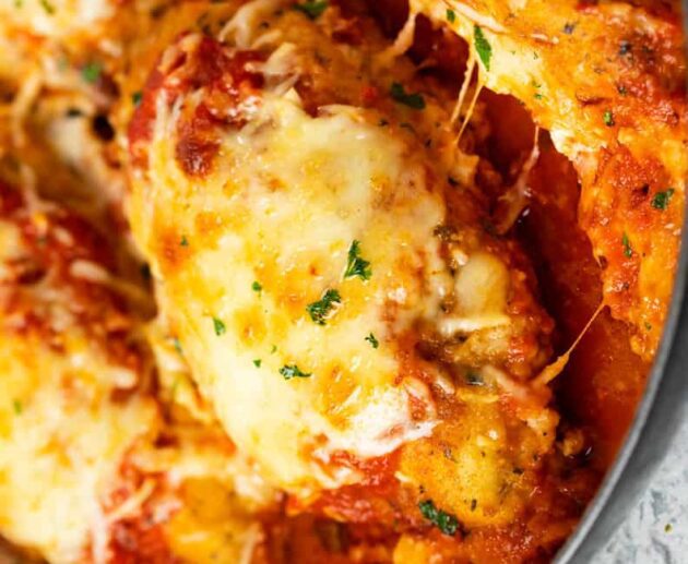 Vistas fileja parmezāna sierā