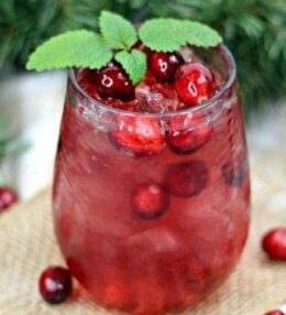 Dzērveņu ābolu kokteilis