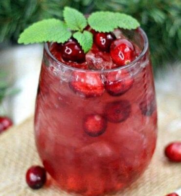 Dzērveņu ābolu kokteilis