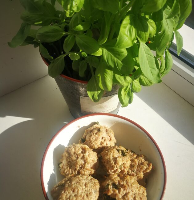 Cepeškrāsnī ceptās tītara gaļas kotletes