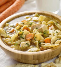 Vistas un makaronu zupa