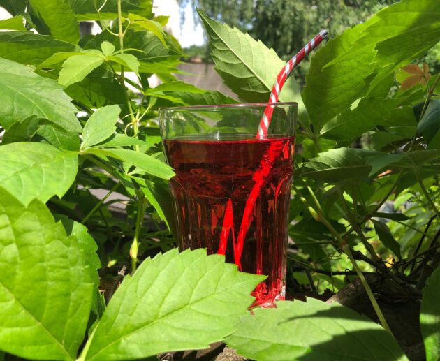 gāzēts ūdens ar sīrupu