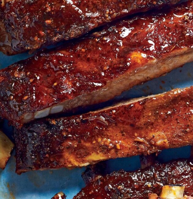 BBQ cūkgaļas ribiņas cepeškrāsnī