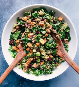 Biešu, batātes un kvinojas salāti