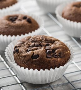 Proteīna šokolādes muffini