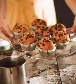 Veselīgie mafini ar ķirbi