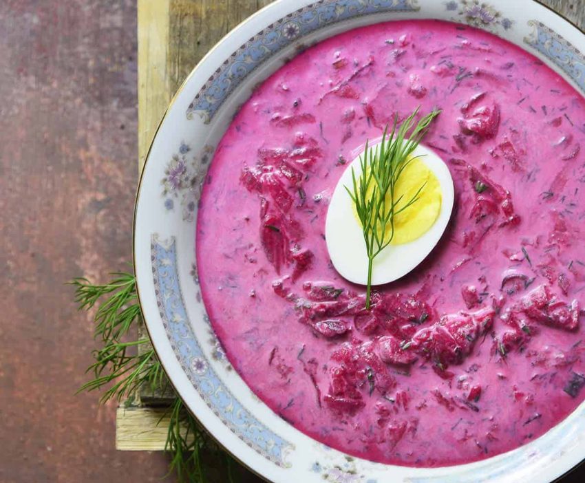 Dažāda veida aukstās zupas