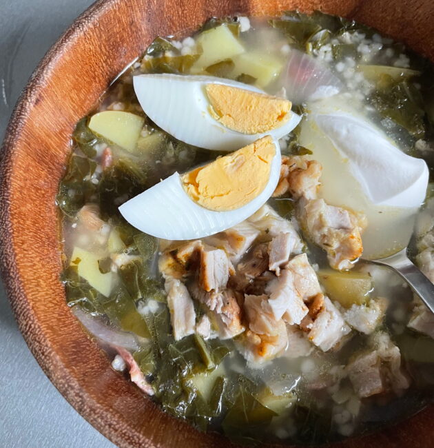 Skābeņu zupa manā gaumē