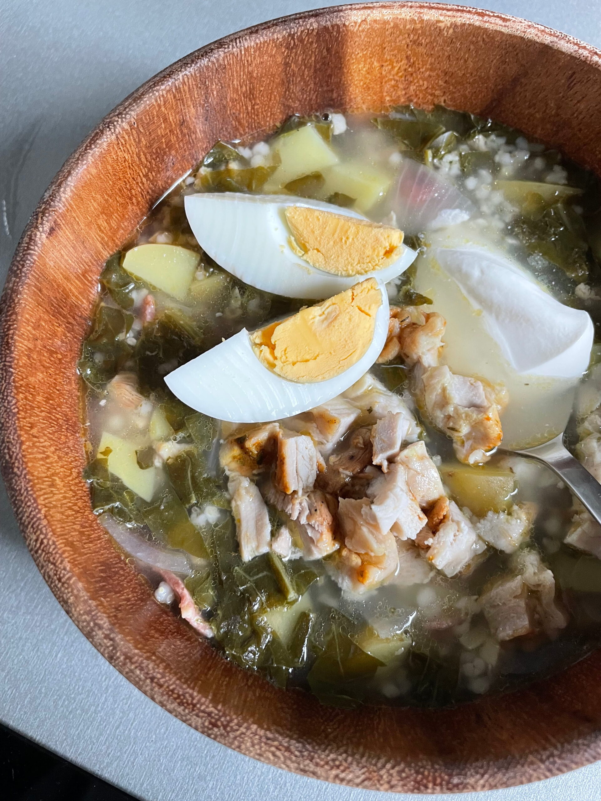 Skābeņu zupa manā gaumē